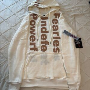 Seven Souls New York - Cream Hoodie “FEARLESS UNDEFEATED POWERFUL”